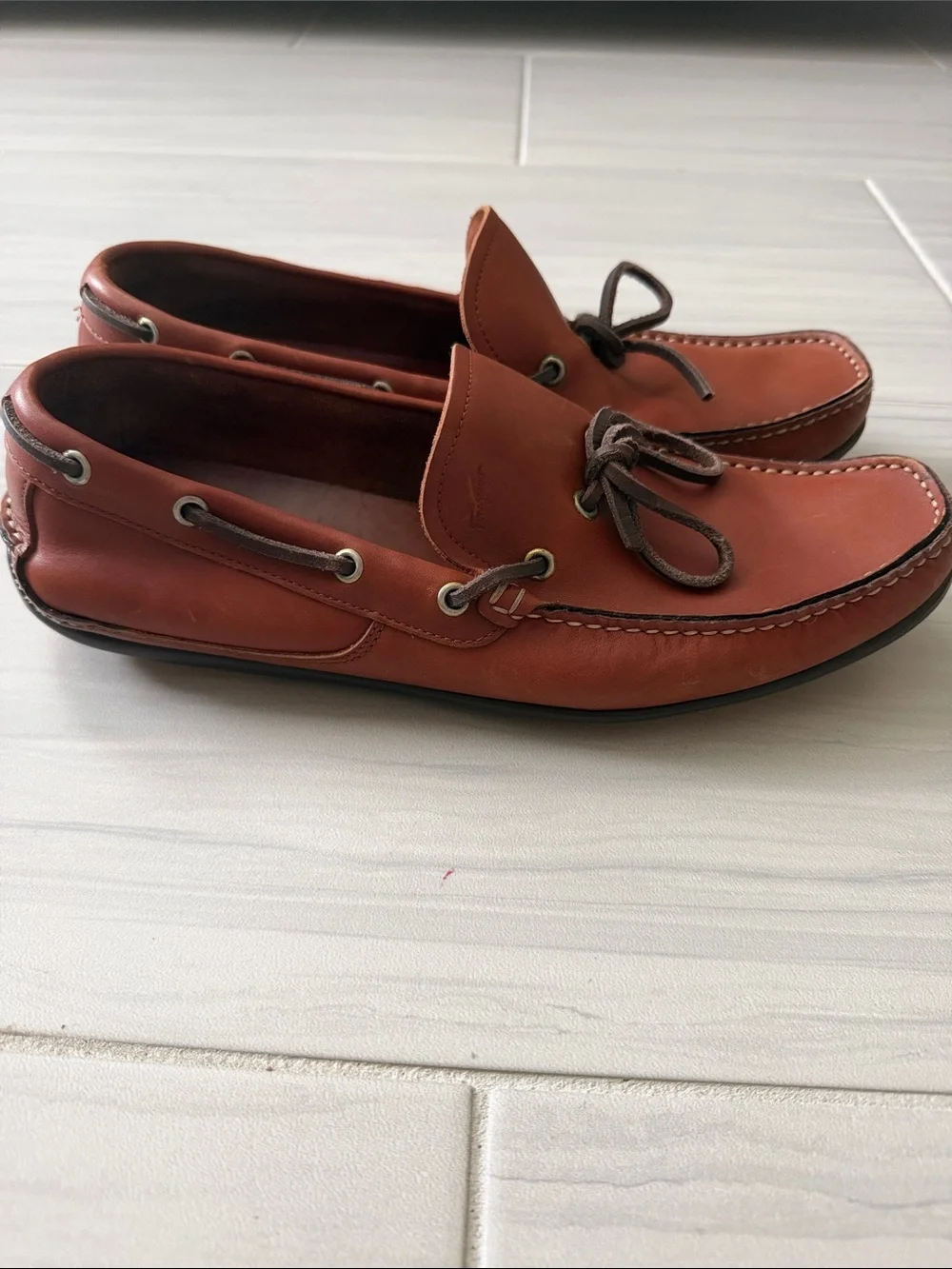 Salvatore Ferragamo Leather Boat Shoes